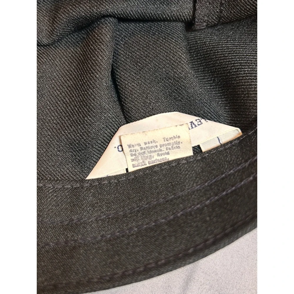 Vintage Levis Black Midi Skirt High Waisted Dark Academia Woven Straight Skirt